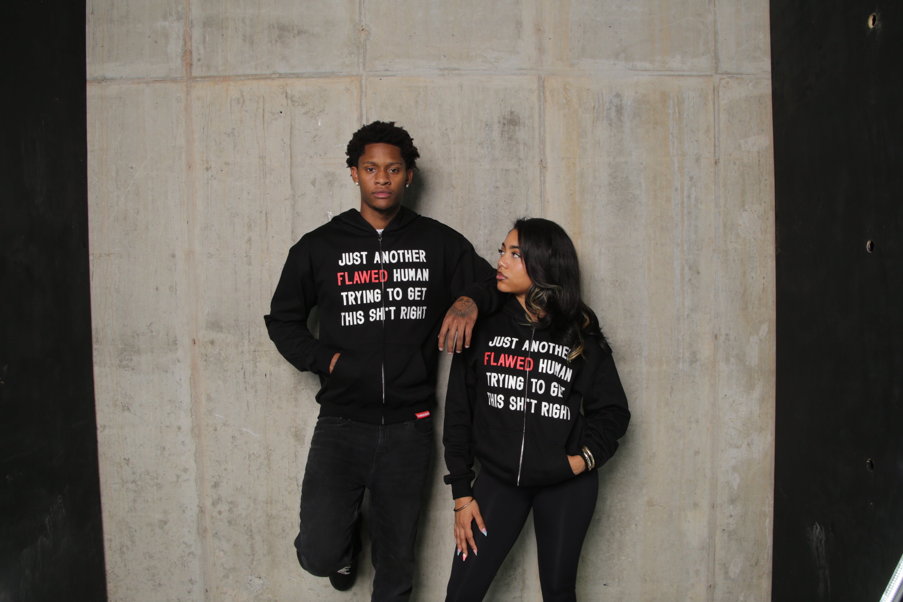 FLAWED HUMAN ZIP UP