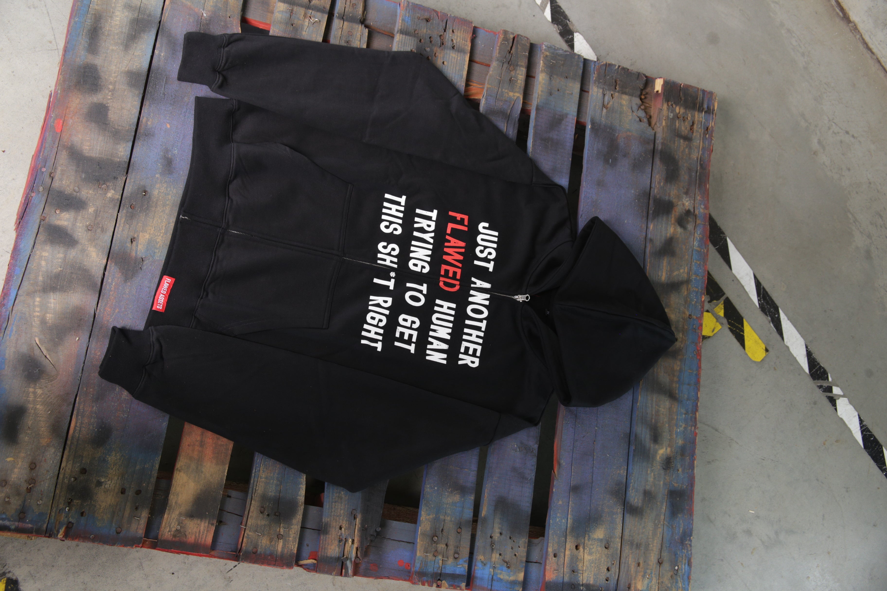 FLAWED HUMAN ZIP UP