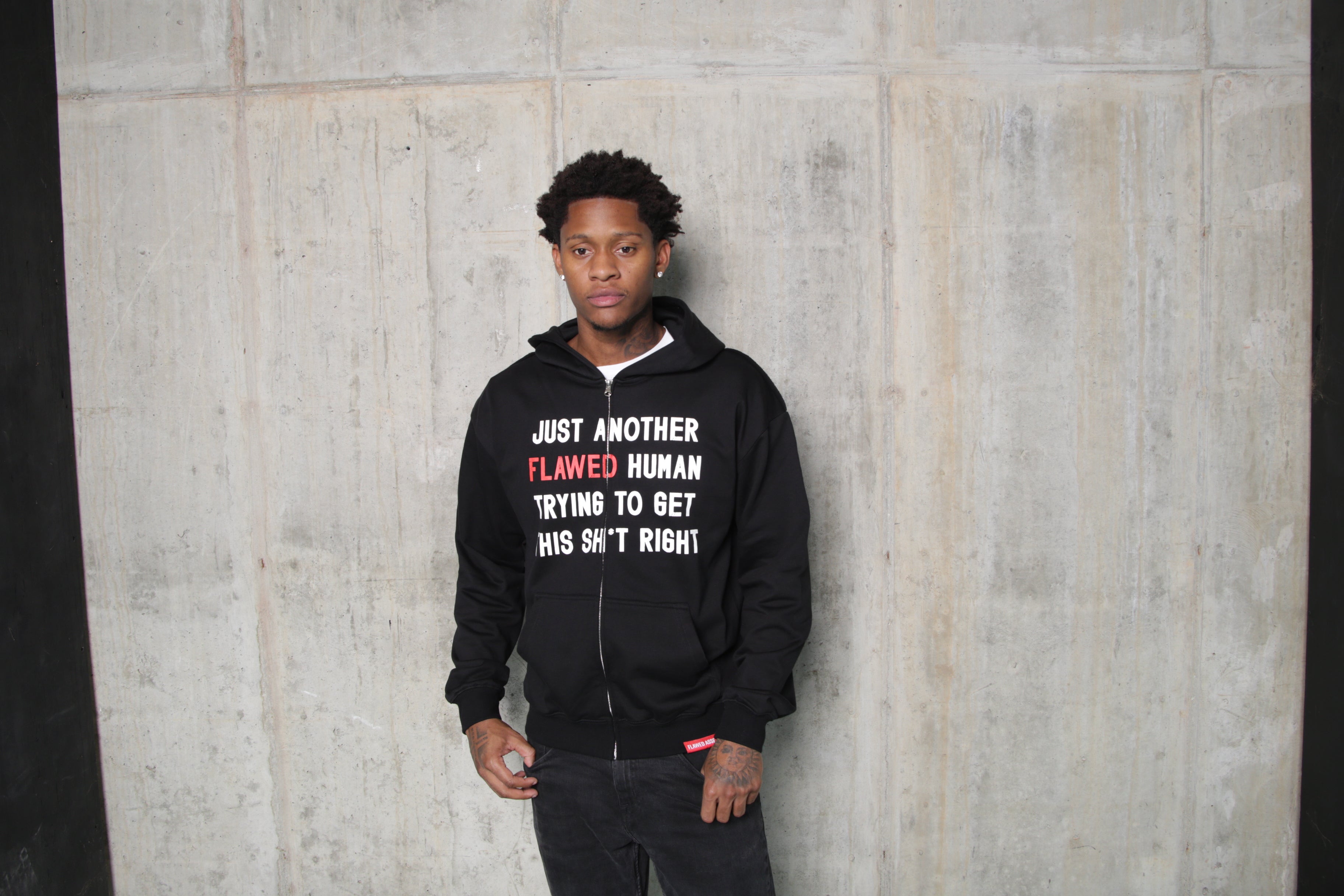 FLAWED HUMAN ZIP UP